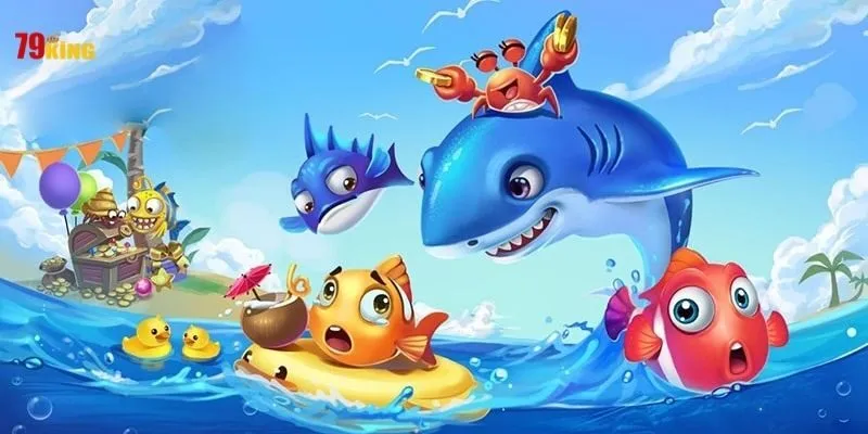 Giao diện game Bắn cá tiên 79King với phong cách thần thoại lung linh